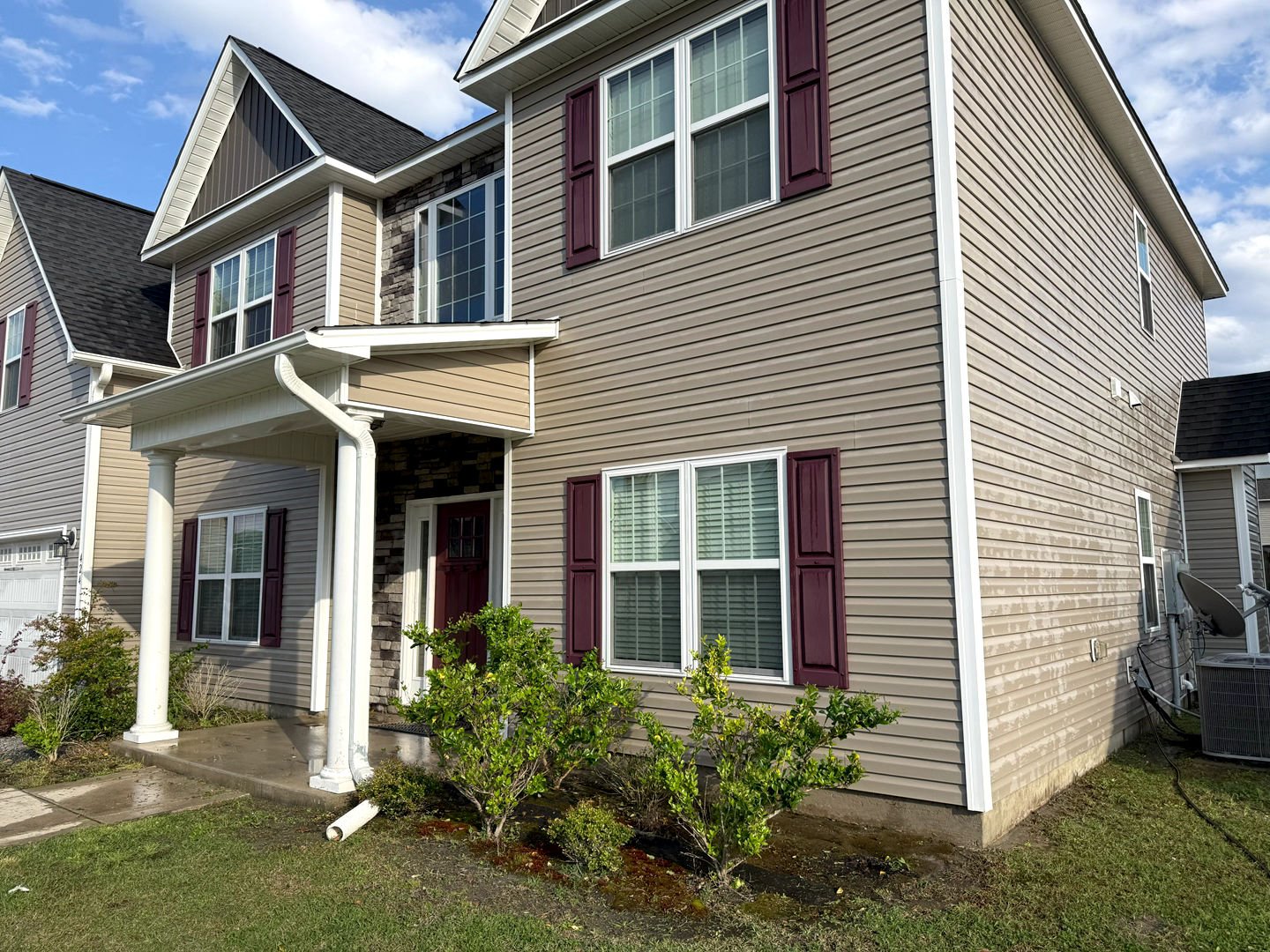 Professional pressure washing equipment and team