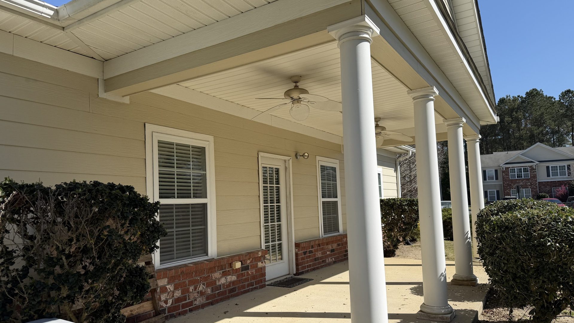 Clubhouse and leasing office exterior cleaning in Jacksonville, NC